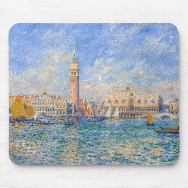 Alfombrilla De Ratón Pierre-Auguste Renoir - Venecia, el Palacio del Do (Frente)