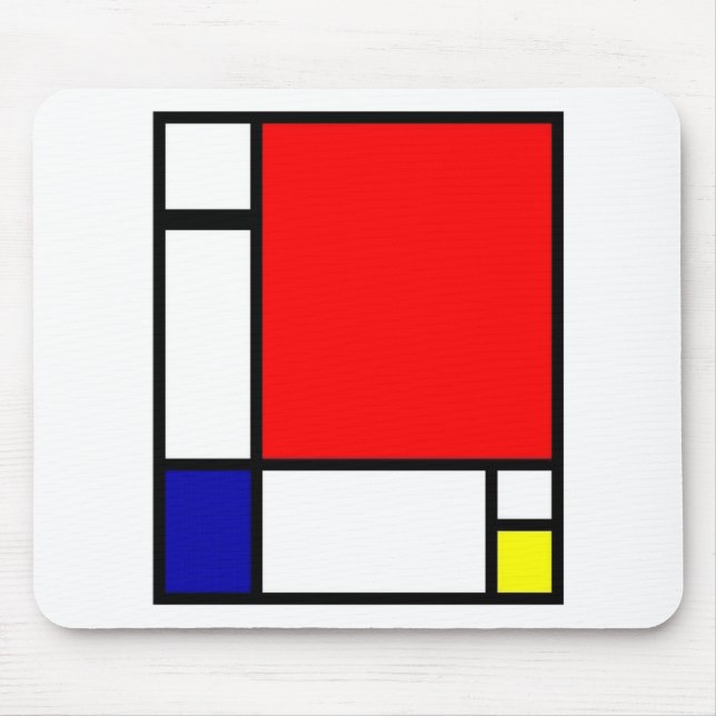 Alfombrilla De Ratón Piet Mondrian - arte neoplástico (Frente)