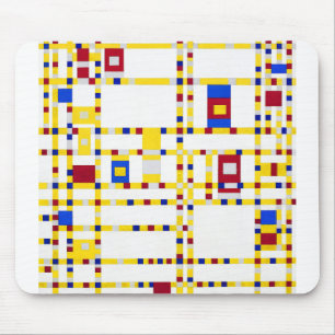 Alfombrilla De Ratón Piet Mondrian Broadway Boogie Woogie