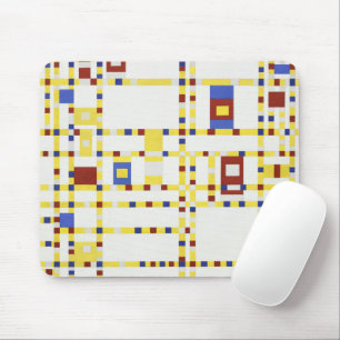 Alfombrilla De Ratón Piet Mondrian Broadway Boogie Woogie Arte Abstract