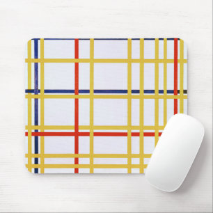 Alfombrilla De Ratón Piet Mondrian Ciudad de Nueva York I Arte Abstract