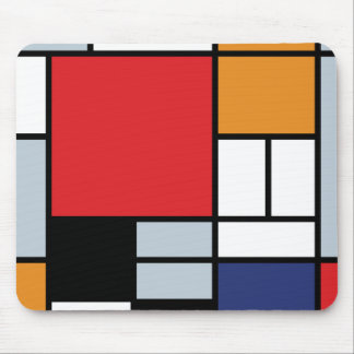Alfombrilla De Ratón Piet Mondrian - Composición con gran plano rojo