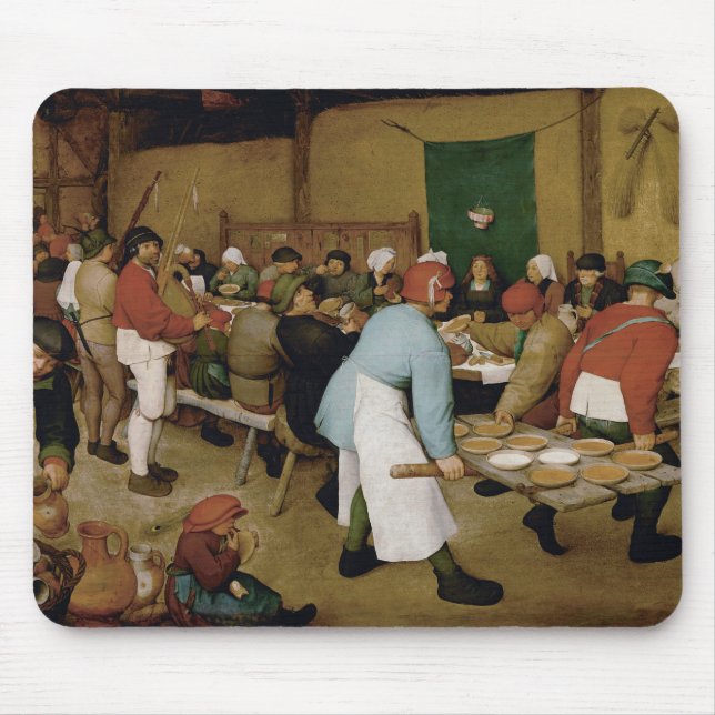 Alfombrilla De Ratón Pieter Bruegel, el anciano - Boda campesino (Frente)