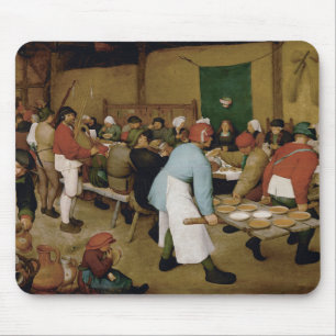 Alfombrilla De Ratón Pieter Bruegel la anciano - boda campesina