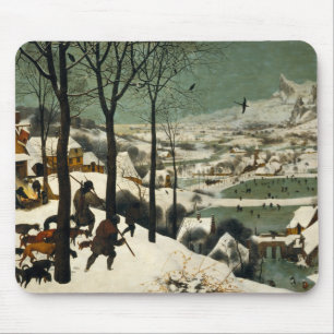 Alfombrilla De Ratón Pieter Bruegel la anciano - cazadores en la nieve