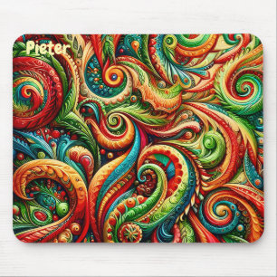 Alfombrilla De Ratón PIETER ~ Patrón de cumpleaños salvaje ~ Mousepad