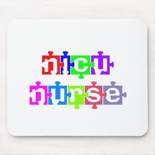 ALFOMBRILLA DE RATÓN PIEZA DE NICU NURSE PUZZLE (Frente)