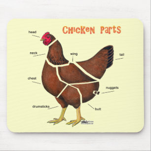 Alfombrilla De Ratón Piezas de pollo