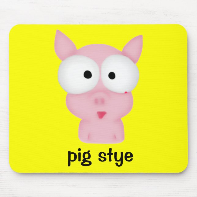Alfombrilla De Ratón Pig Stye Mousepad (Frente)