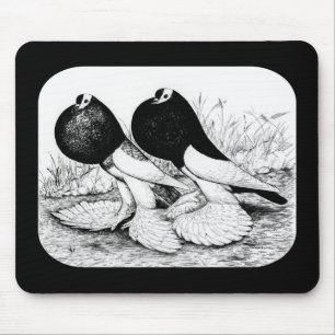 Alfombrilla De Ratón Pigeos exteriores de reverso