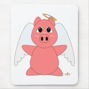 Alfombrilla De Ratón Piglet Rosa Angel Huggable