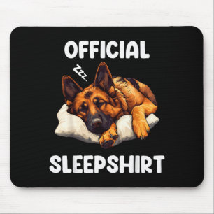 Alfombrilla De Ratón Pijama de pastor alemán para amantes de los perros