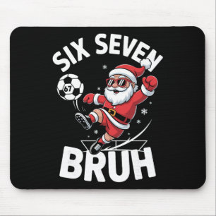 Alfombrilla De Ratón Pijama Divertido Bruh Fútbol Santa 67 Meme Navidad