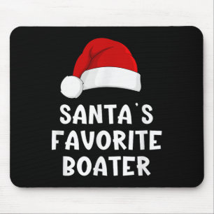 Alfombrilla De Ratón Pijama divertido del barco favorito de Santa Claus
