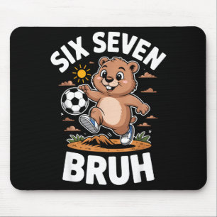 Alfombrilla De Ratón Pijama divertido meme fútbol Día de la marmota 67