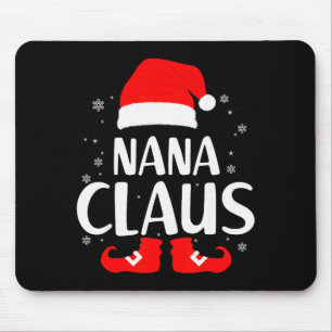 Alfombrilla De Ratón Pijama Navideño Nana Claus Leopardo Familia a Jueg