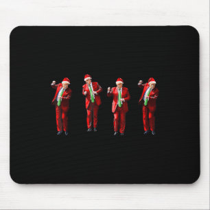 Alfombrilla De Ratón Pijama Navideño Trump Baile Santa Claus Navidad Xm