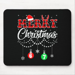 Alfombrilla De Ratón Pijamas Divertidas Seis Siete Feliz Navidad Cuadro