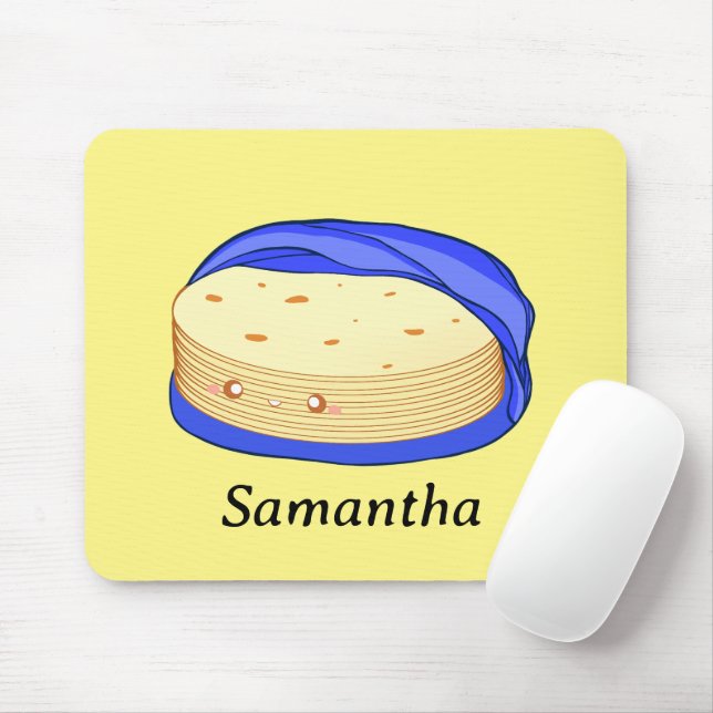 Alfombrilla De Ratón Pila de tortillas de harina (Con ratón)