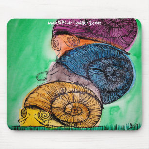 Alfombrilla De Ratón Pila Mousepad del caracol