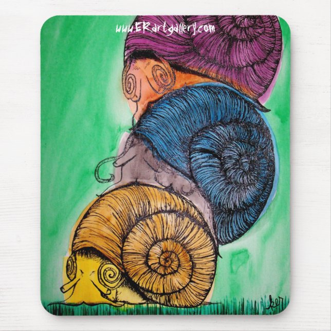 Alfombrilla De Ratón Pila Mousepad del caracol (Frente)
