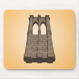Alfombrilla De Ratón Pilar del Puente de Brooklyn: Modelo 3D: Alfombril