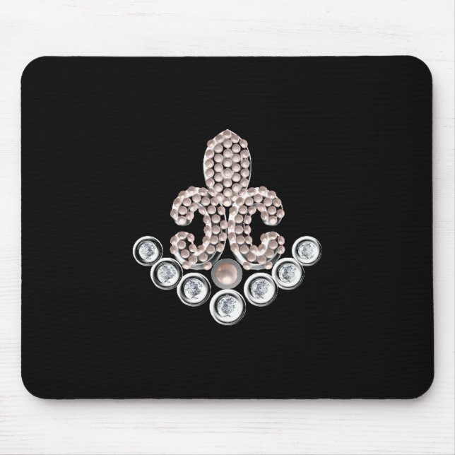 Alfombrilla De Ratón Piloto de Fleur De Lis (Frente)