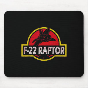 Alfombrilla De Ratón Piloto del avión de combate F22 Raptor 4 de julio