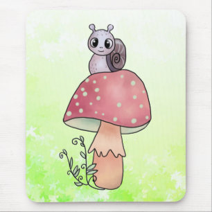 Alfombrilla De Ratón Pilz mit Schnecke