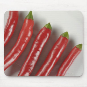 Alfombrilla De Ratón Pimientas de chile rojo