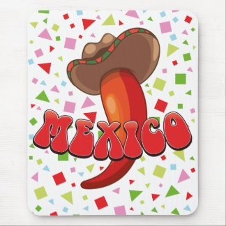 Alfombrilla De Ratón Pimiento chilli México divertido party