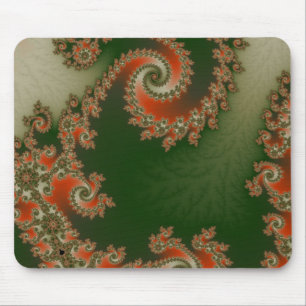 Alfombrilla De Ratón Pimiento morrón Mousepad espiral doble verde oliv