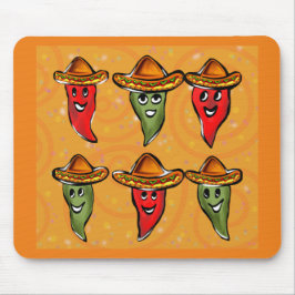 Alfombrilla De Ratón Pimientos del Cinco de Mayo