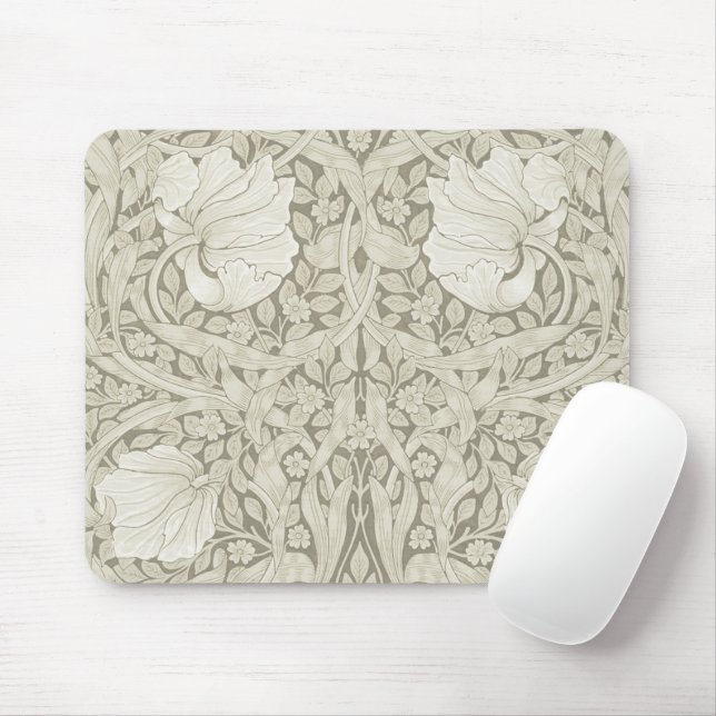 Alfombrilla De Ratón Pimpernel Ivory, William Morris (Con ratón)