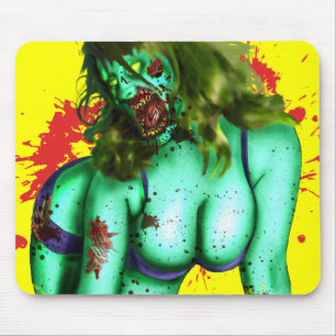 Alfombrilla De Ratón Pin-para arriba Mousepad del zombi