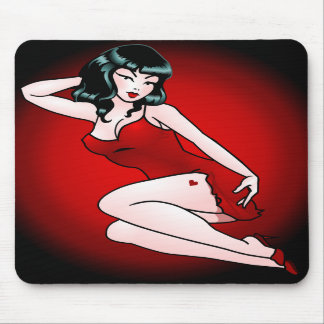 Alfombrilla De Ratón Pin retro encima de los regalos modelos de
