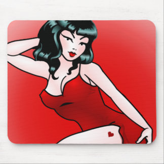 Alfombrilla De Ratón Pin retro encima de los regalos modelos de