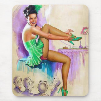 Alfombrilla De Ratón Pin Up Showgirl MousePad Arte Retro