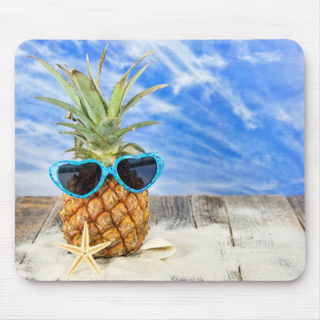 Alfombrilla De Ratón Piña con gafas de sol (Frente)