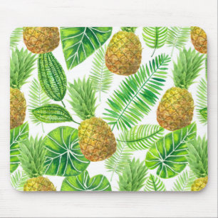 Alfombrilla De Ratón Piñas y hojas tropicales