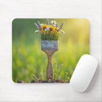 Pincel con flores silvestres