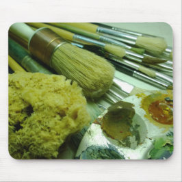 Alfombrilla De Ratón Pinceles y pintura