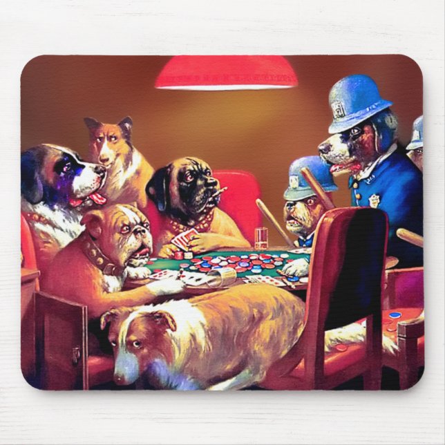 Alfombrilla De Ratón Pinchado con cuatro ases (Frente)