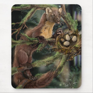 Alfombrilla De Ratón Pine Marten Europeo
