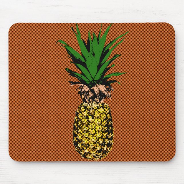 Alfombrilla De Ratón Pineapple Newsprint (Frente)