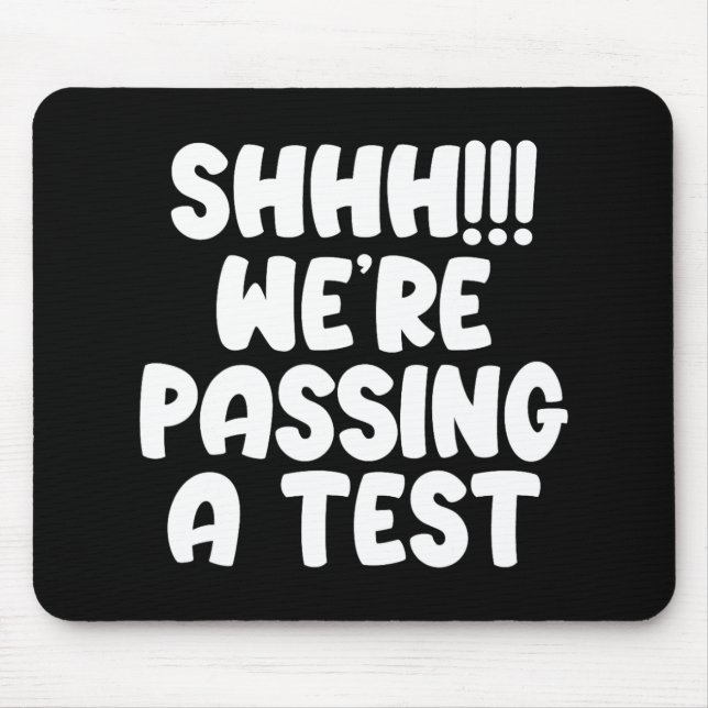 Alfombrilla De Ratón Ping A Test Funny Test Day 2024 Test Teach (Frente)