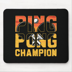 Alfombrilla De Ratón Ping Pong Champion Mesa Retro