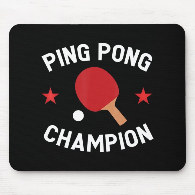 Alfombrilla De Ratón Ping Pong Champion Table Tennis Lover Gift (Frente)