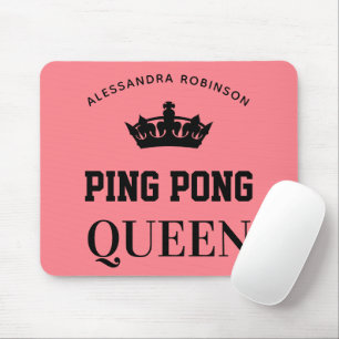 Alfombrilla De Ratón Ping Pong Queen Name personalizado