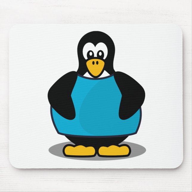 Alfombrilla De Ratón Pingüino con camisa (Frente)